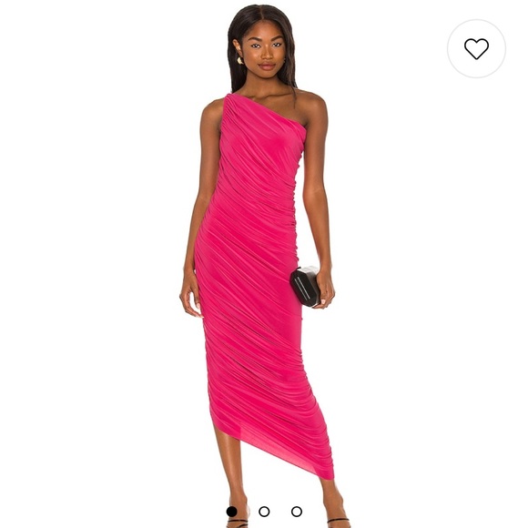 Norma Kamali Diana Gown in Rose - Picture 1 of 5